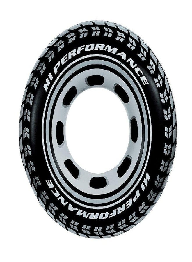 ClearChoice:- Adults Giant Tire Inflatable Floating Swimming Tube Tyre Adult Swimming Ring(Black Color)(9 + Years)(Size - 36''inch)(1 PIS) - Image 1